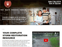 Tablet Screenshot of disasterresponsegroup.com